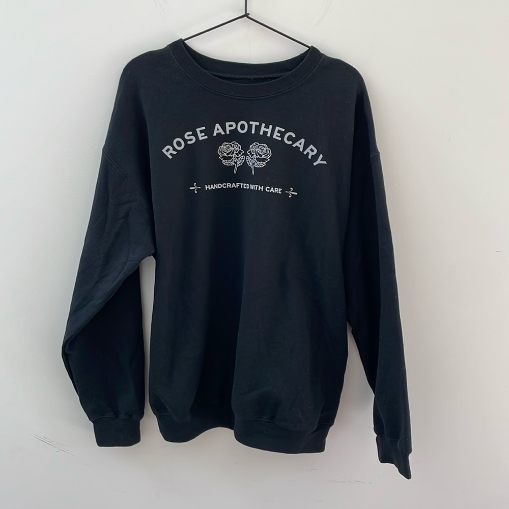 Rose Apothecary Schitt's Creek Sweatshirt Black